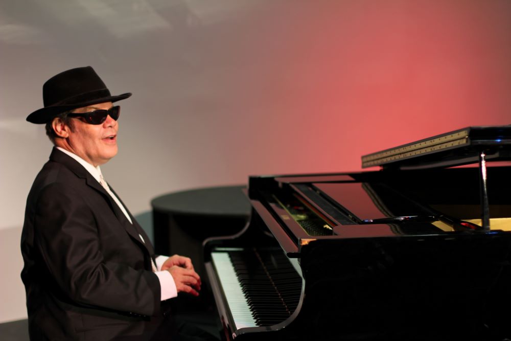 Male playing piano